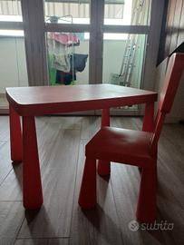 tavolo ikea e sedia 