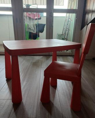 tavolo ikea e sedia 