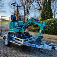 Rimorchio trasporto miniescavatore 1500 Kg