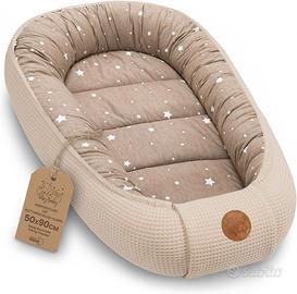 Riduttore Letto Neonato 50x90cm Beige Stelle