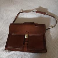 borsa ventiquattrore di cuio