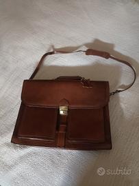 borsa ventiquattrore di cuio