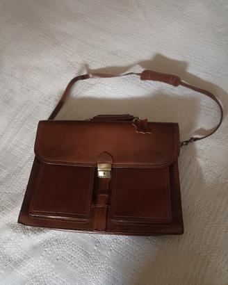 borsa ventiquattrore di cuio