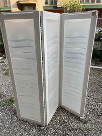 Box vasca bagno 3 ante pieghevole bianco