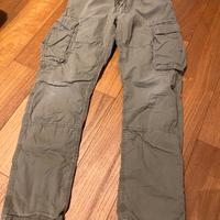 Pantaloni Verdone Militare da Bambino 10-11Anni