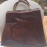 Borsa in pelle vintage fatta a mano