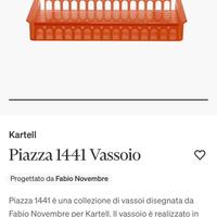 Vassoio Kartell - Piazza Fabio Novembre