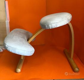 Sedia Ergonomica Posturale in Legno Regolabile
