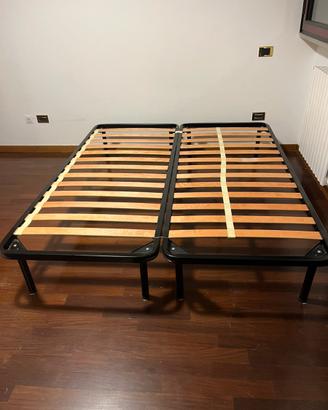 2 reti letto con doghe singole unibili