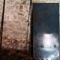 Portone in ferro con telaio