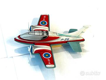 Aeroplano giocattolo vintage in latta anni ‘60