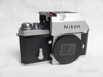 Nikon F Silver Camera Perfettamente Funzionante