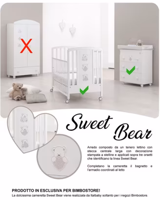 Lettino e Fasciatoio Sweet Bear Italbaby