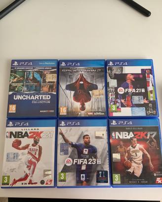 PlayStation 4 + giochi in copertina (No spiderman)