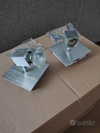 coppia di faretti da parete o da soffitto