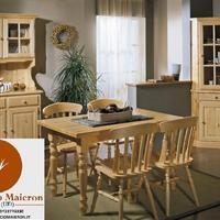 Mobili Rustici Taverna Soggiorno Legno cd0214