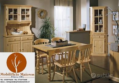 Mobili Rustici Taverna Soggiorno Legno cd0214