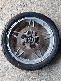 Cerchio e gomma nuova guzzi v35 v50 