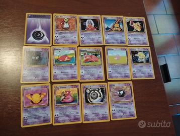 Lotto carte pokemon non comuni
