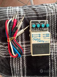 Boss delay dd7 con alimentatore (35€) e cavi