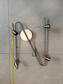 Lampadario con faretti orientabili