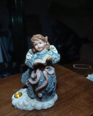 angelo porta candela in ceramica 