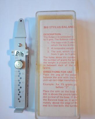 Bilancina Bib per giradischi 