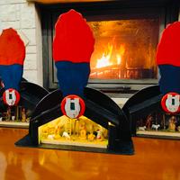 Presepe Cappello Carabinieri artigianale con  LED 