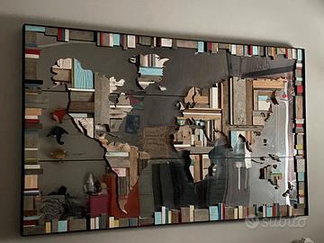 Specchio "Mappa del Mondo"