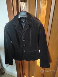 blazer nero velluto