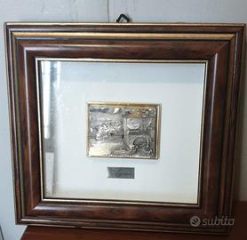 Quadro su lamina in argento 