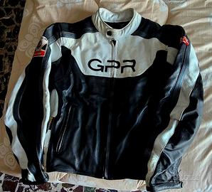 Giacca da moto in pelle taglia L