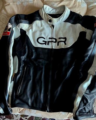 Giacca da moto in pelle taglia L