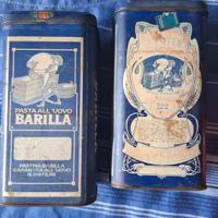 Pasta Barilla: scatole di latta