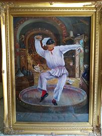 Quadro Olio Su Tela - PULCINELA