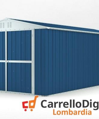 Box garage auto in Acciaio 327x611 19mq blu
