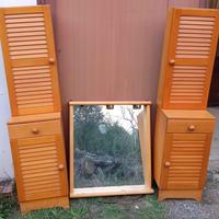 Mobiletti da bagno con specchiera