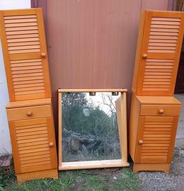 Mobiletti da bagno con specchiera