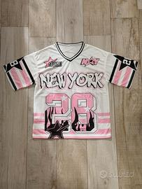 Jersey y2k Pink New York 28 Rosa