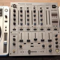 consolle pioneer silver mixer+lettori mp3 completa