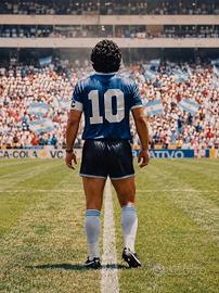 fotografia Maradona Argentina Mexico 86 