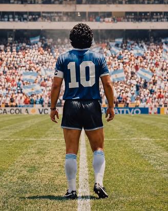 fotografia Maradona Argentina Mexico 86 