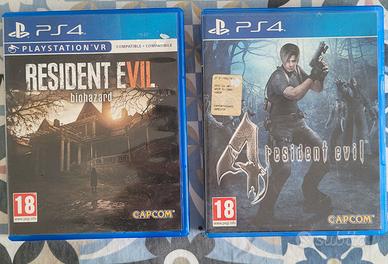 Resident evil 4 e 7 ps4