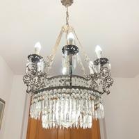 Lampadario classico in vetro