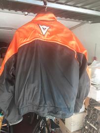 Giacca Moto Dainese Vintage Arancione/Nero