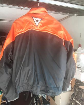 Giacca Moto Dainese Vintage Arancione/Nero
