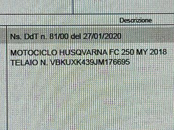 Moto Husquarna cross