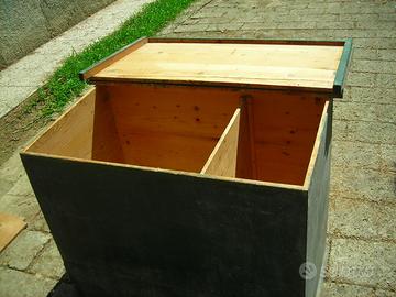 MADIA CASSA IN LEGNO GRANO FARINAAURARE