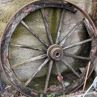 Ruota carro legno