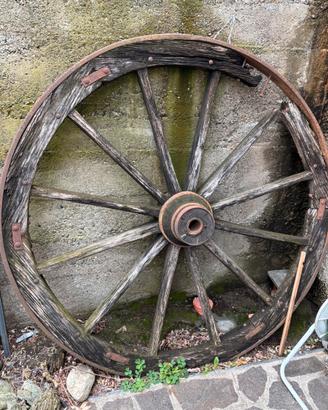 Ruota carro legno